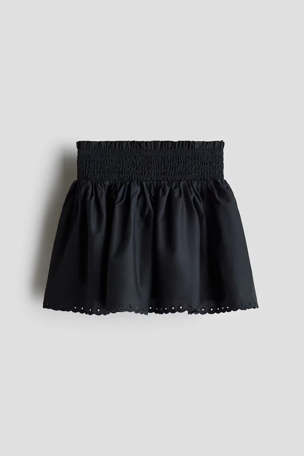 Расклешенная хлопковая юбка H&M, Schwarz