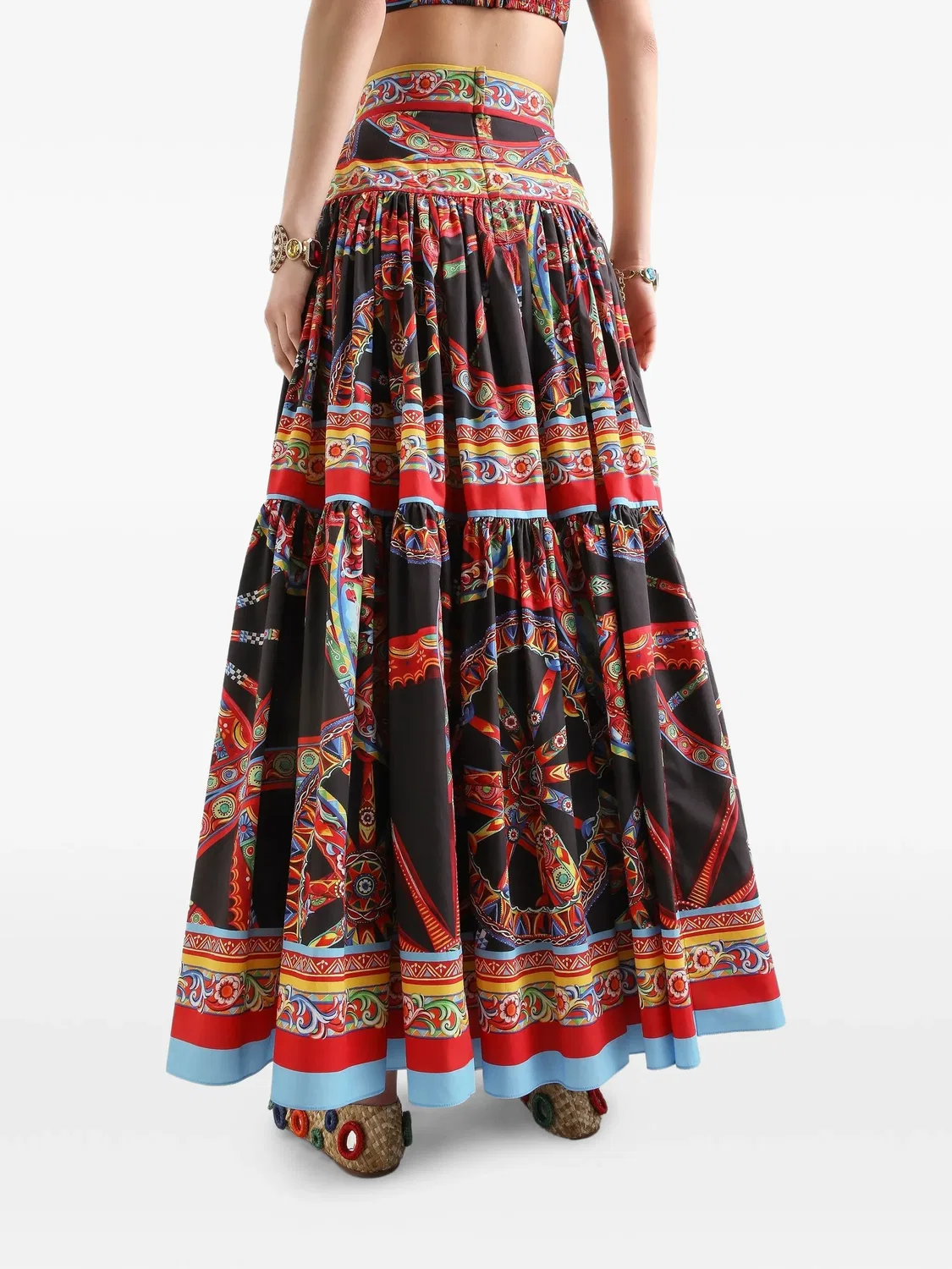Dolce & Gabbana Юбка Carretto поплин Черный — фото 2