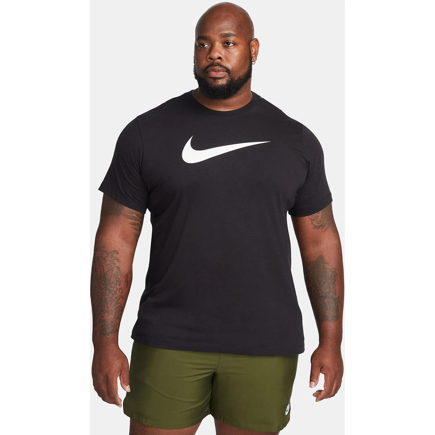 Мужская футболка с принтом M NSW TEE ICON SWOOSH Nike, Schwarz — фото 3