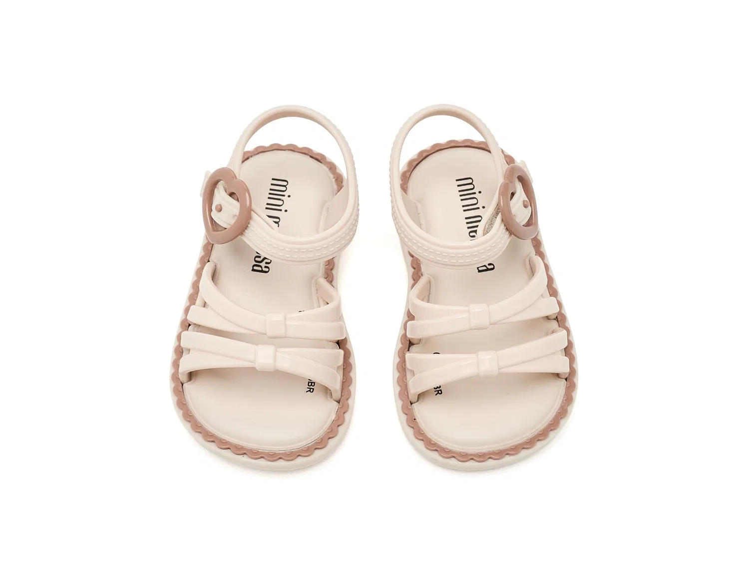 Сандалии Aurora (для малышей и маленьких детей) Mini Melissa, Beige/Brown — фото 3