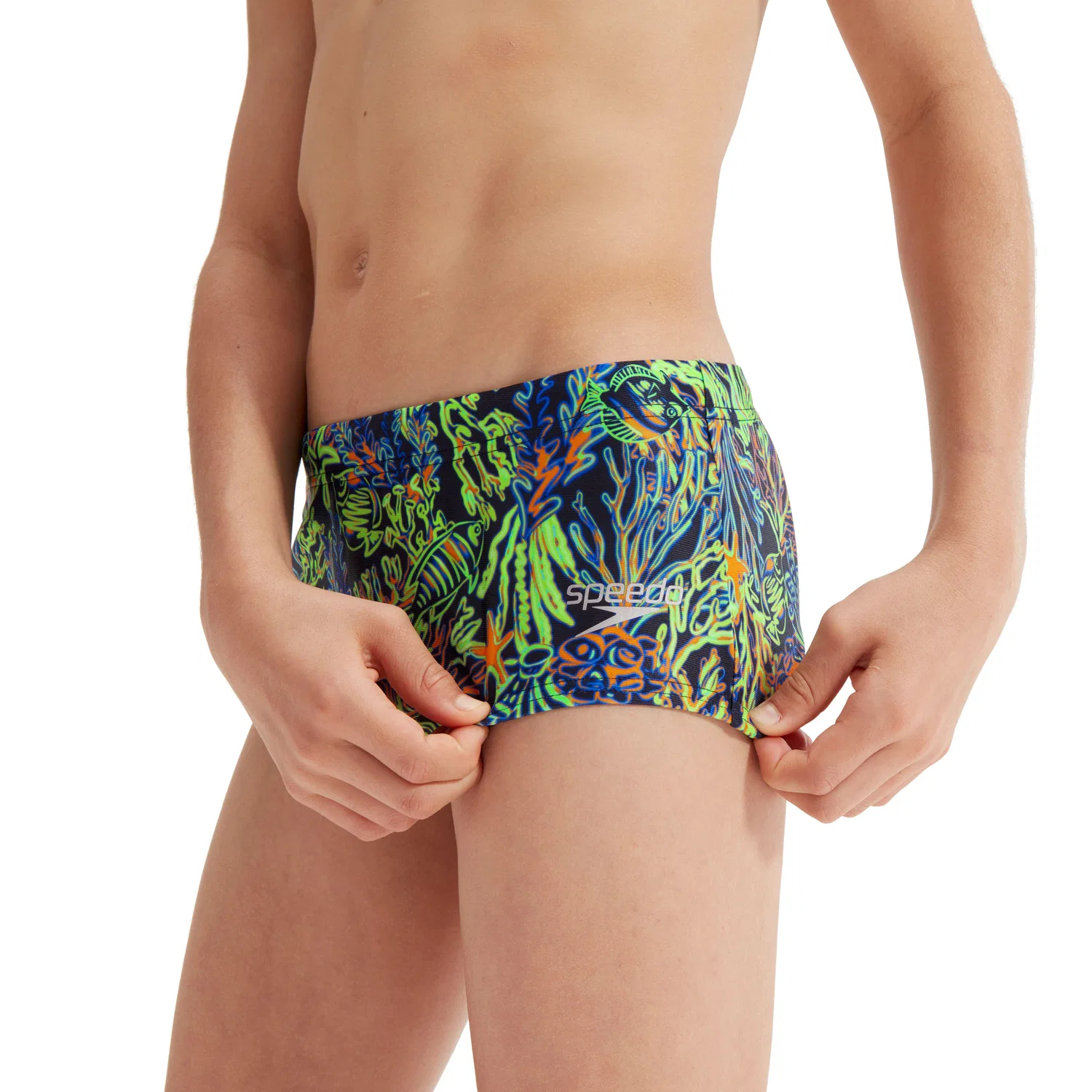 Детские плавки для мальчиков с принтом Allover Club Digital Speedo, Bunt Schwarz Bunt — фото 3