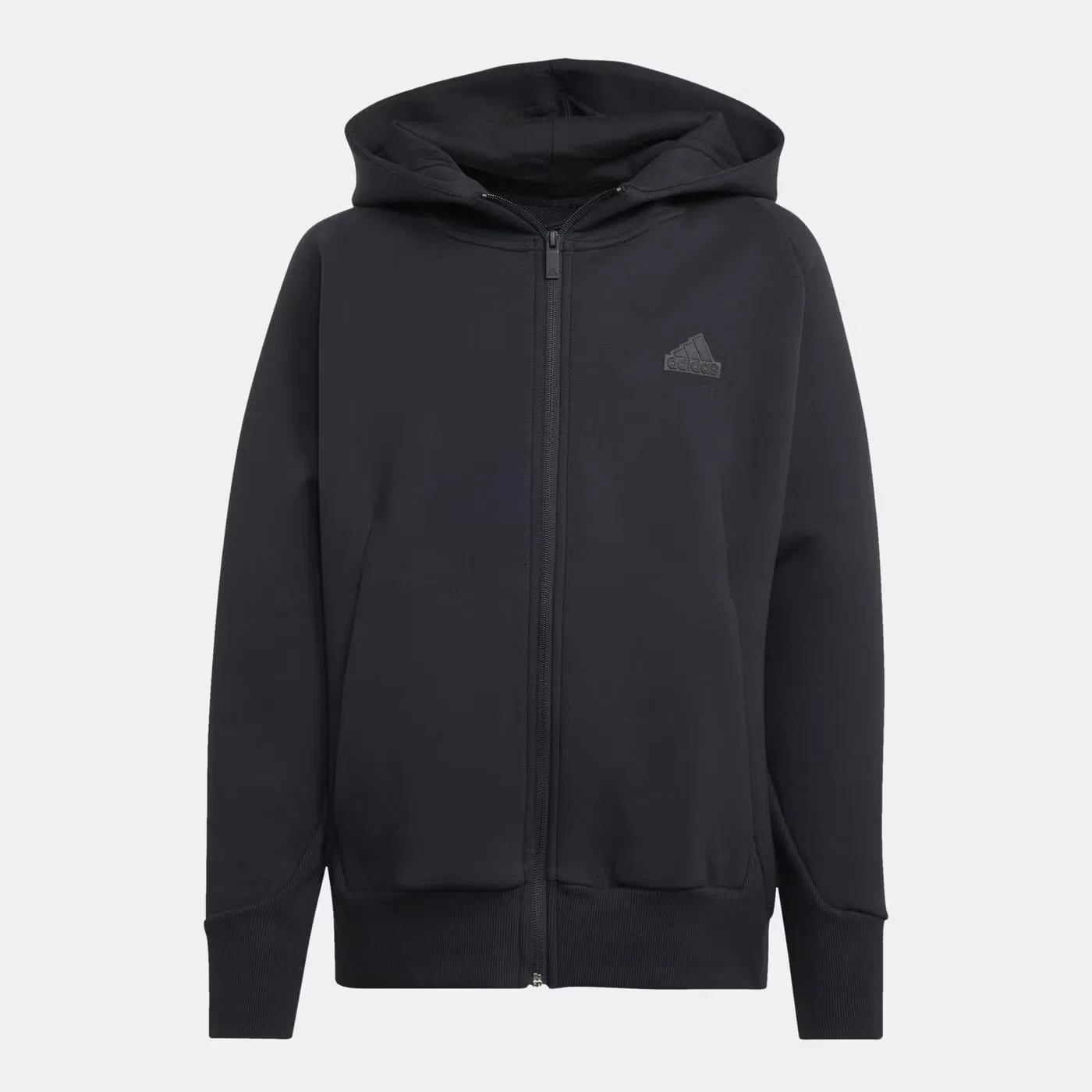 Худи на молнии с капюшоном Z.N.E. Adidas, серый
