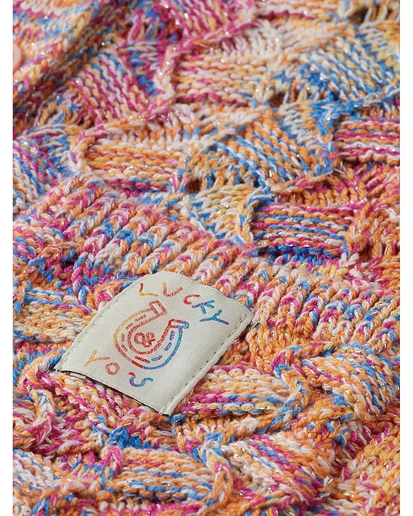 Детский кардиган оверсайз мультиколор с пуговицами Scotch & Soda, El Cosmico — фото 3