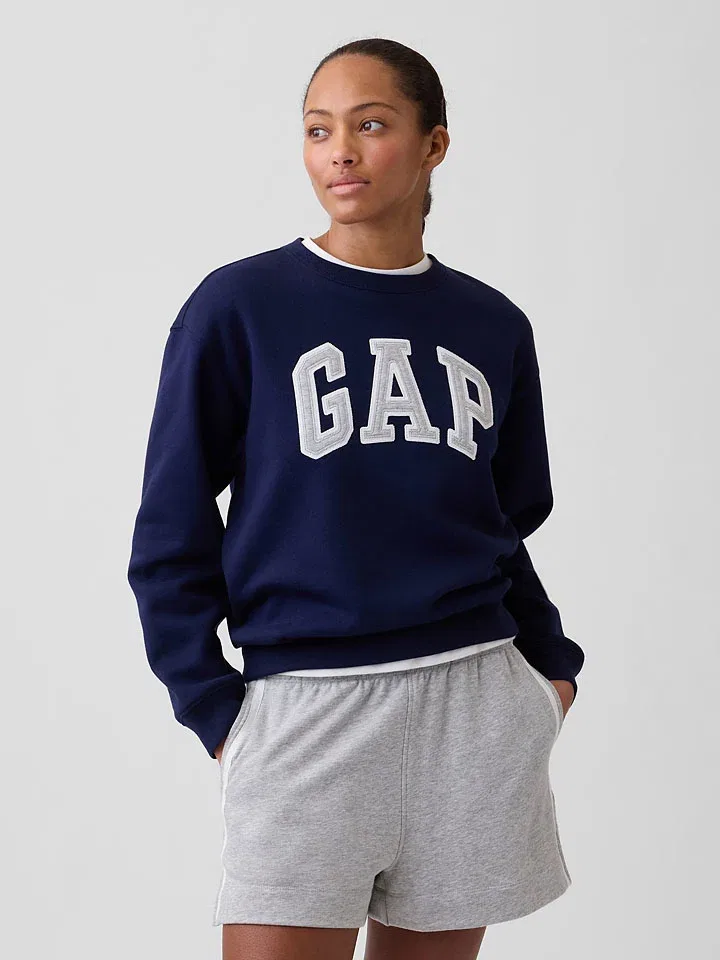 Свободный женский свитшот GAP, Dark Blue