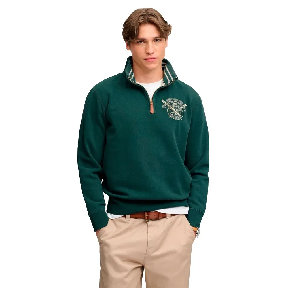 Мужской свитшот с полузастежкой Gothic Varsity Superdry, Green