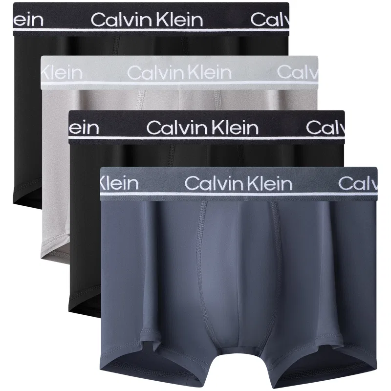 Мужские боксеры Calvin Klein, 4 шт, Sky Blue/Dianzi Blue/Coconut Gray/Lemon — фото 4