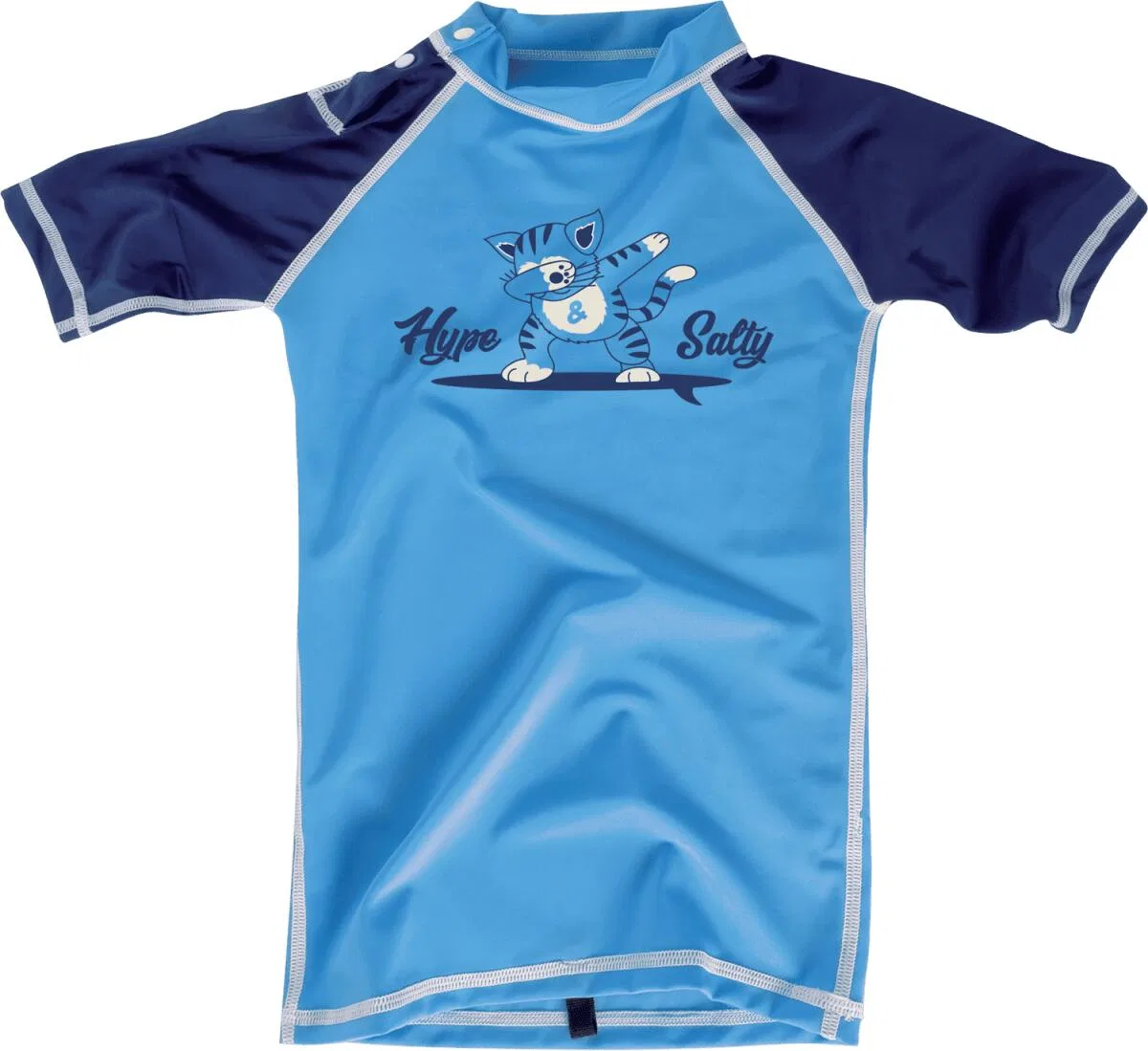 Детская футболка с длинным рукавом Bi-Color Design Mdns, Cat Blue