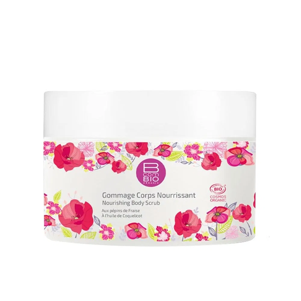 Скраб для тела питательный Organic Pépins de Fraise, BcomBIO, 150 мл