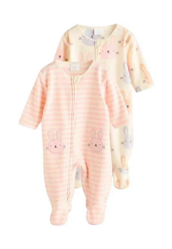 Комплект из 2 пижам с животными, Regular fit, Next, розовый