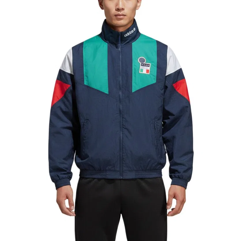 Куртка мужская с воротником-стойкой, Adidas Originals, Navy Blue