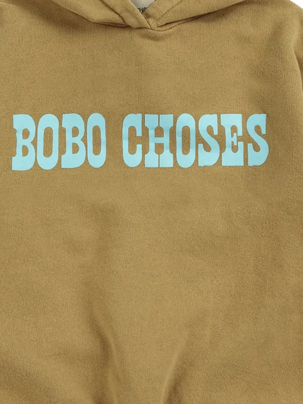 Худи с принтом логотипа Pop Bobo Choses, коричневый — фото 2