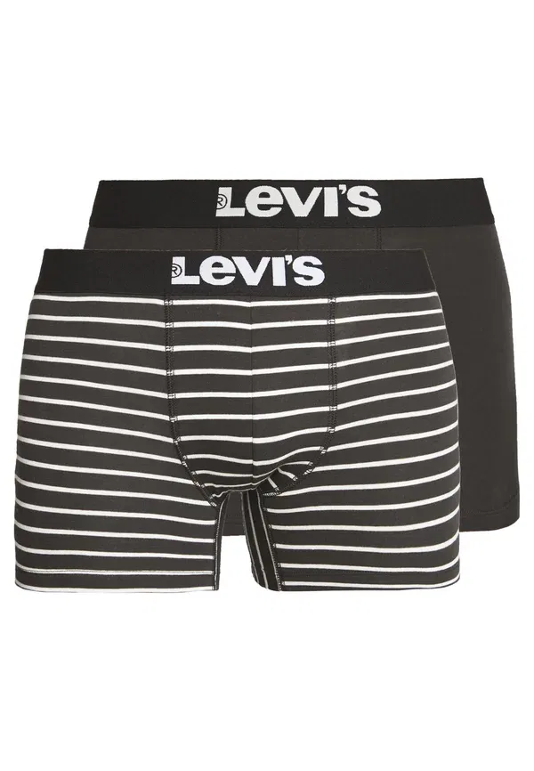 Боксеры в винтажную полоску, комплект из 2 штук - боксерские трусы Levi'S, черный — фото 4