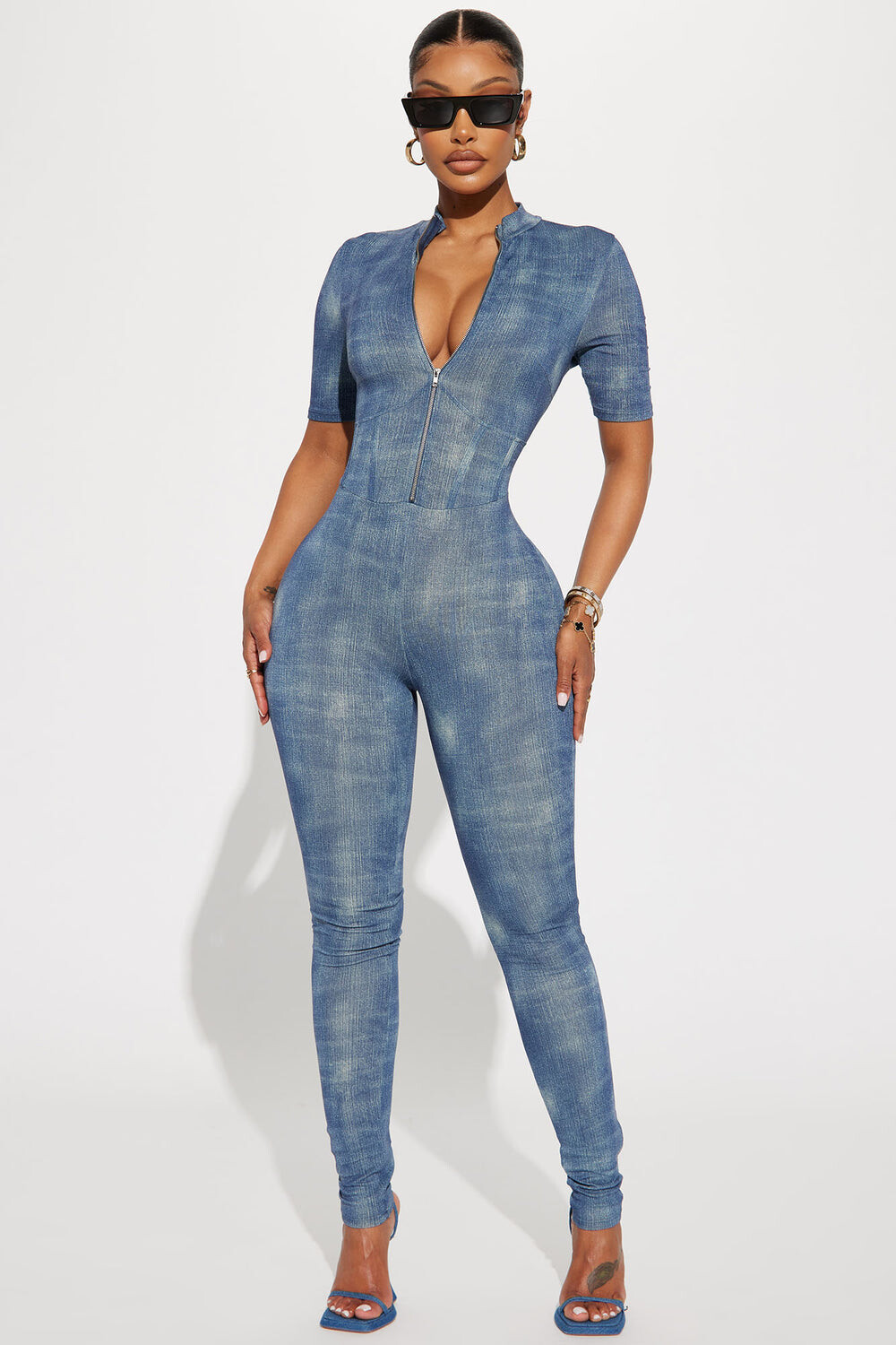 

Платье Fashion Nova NJ9555N, деним