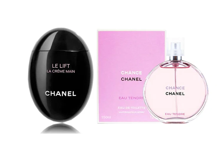 Набор: крем для рук укрепляющий 50 мл + туалетная вода Encounter Tender Love 150 мл, CHANEL, Black Wisdom