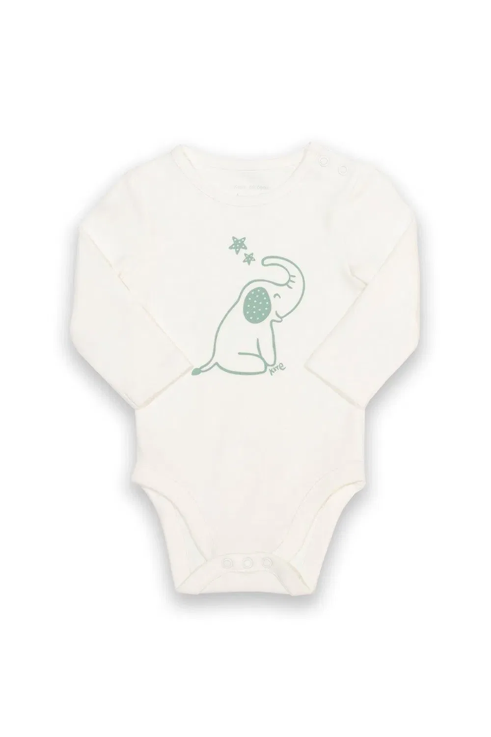 Детский боди из органического хлопка Baby Ele and Me Kite, Cream