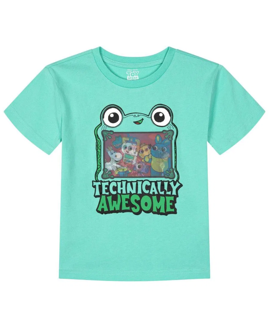 Детская футболка с голографическим принтом Toy Story, Mint Green