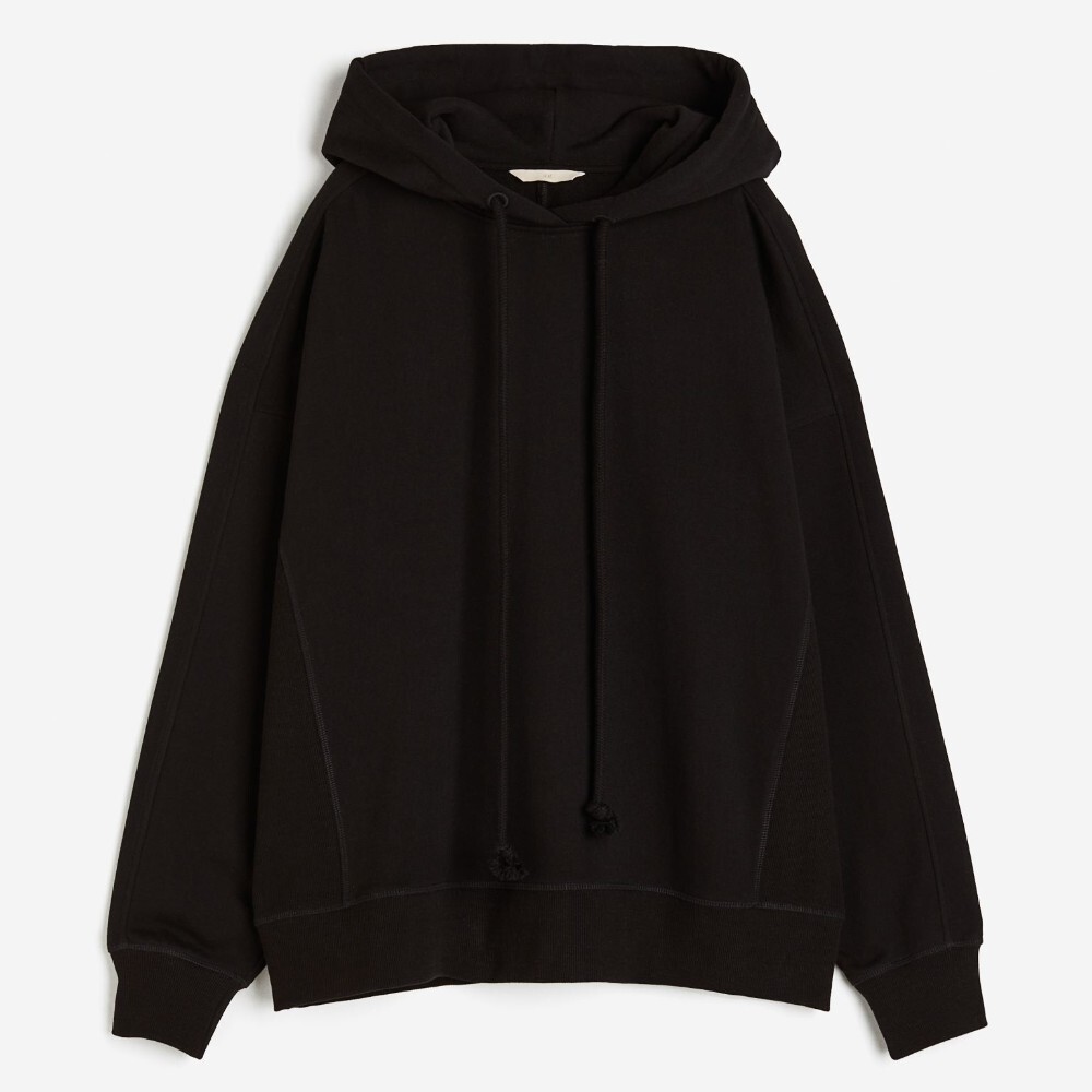 

Толстовка H&M Oversized Cotton, черный