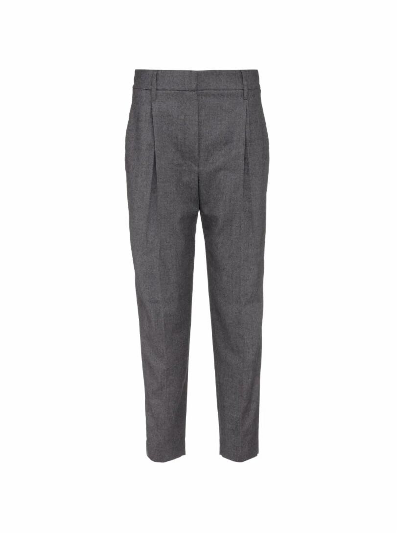 

Брюки из шерсти с люрексом Brunello Cucinelli