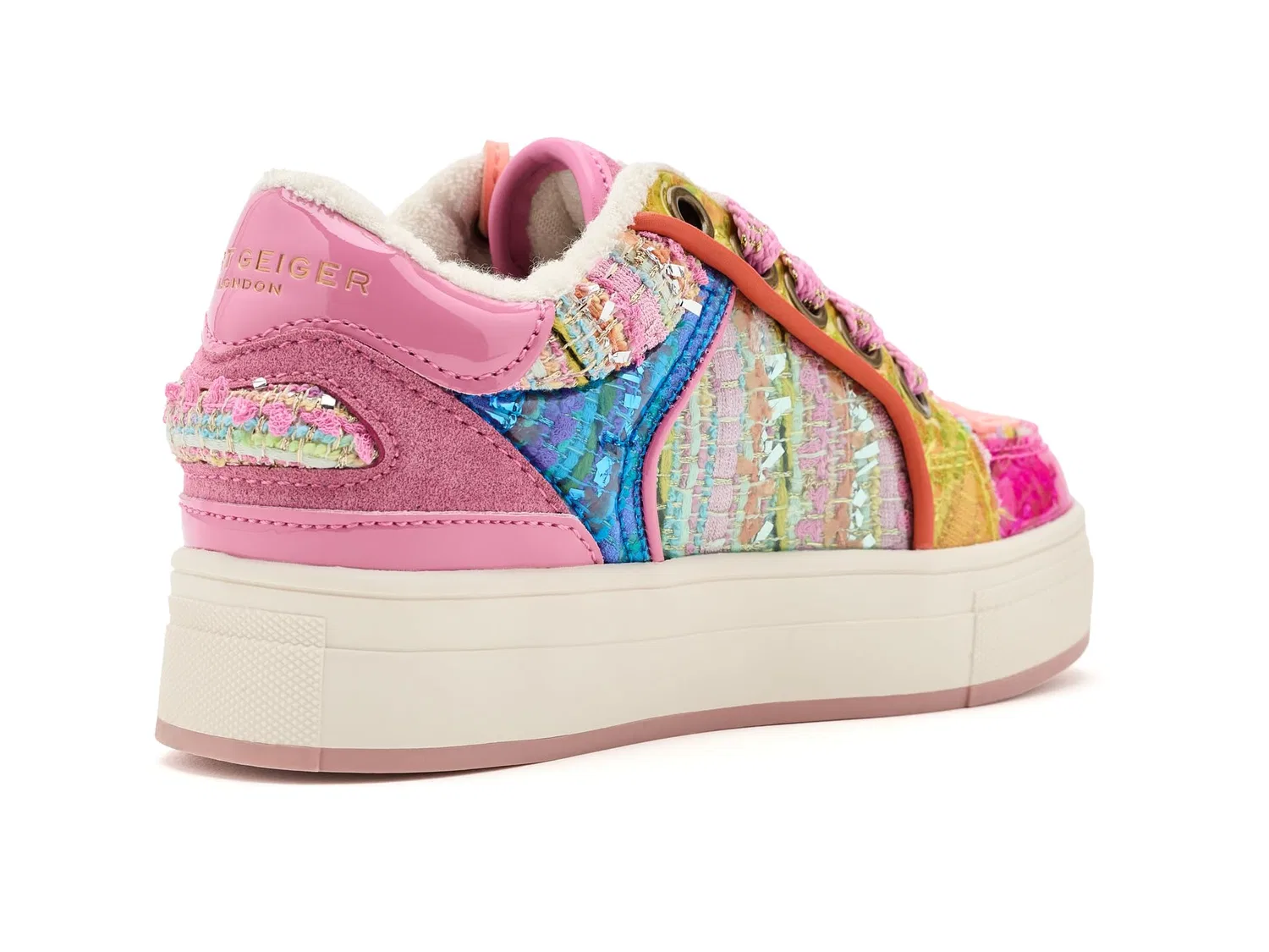 Кроссовки Mini Southbank Tag (для маленьких и больших детей) Kurt Geiger London Kids, Pink Multi — фото 4