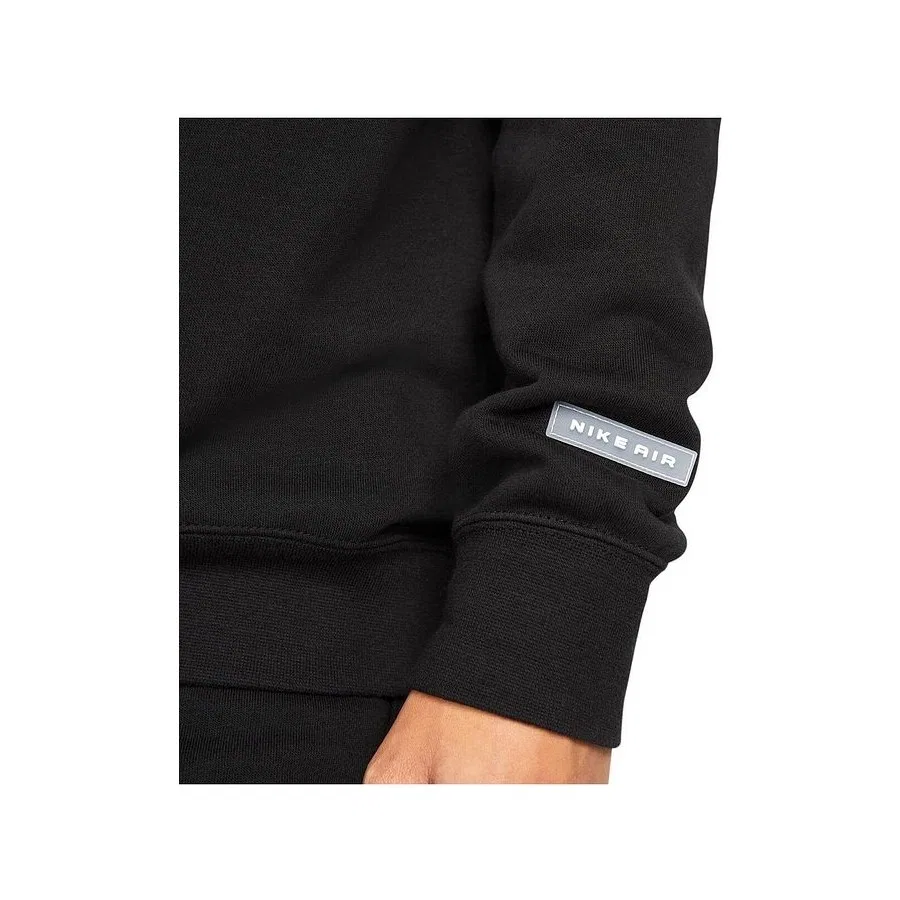 Женский свитшот из флиса с длинным рукавом Air Fleece Nike, Черный — фото 4