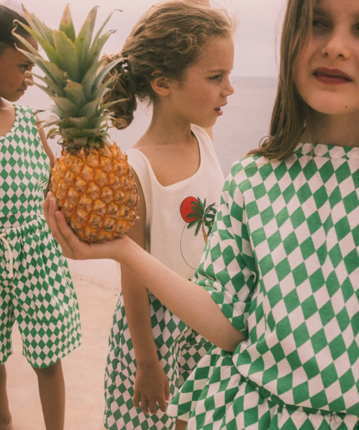Детский топ без рукавов We are Kids Marcel White Coconut Island Life, Off White — фото 3