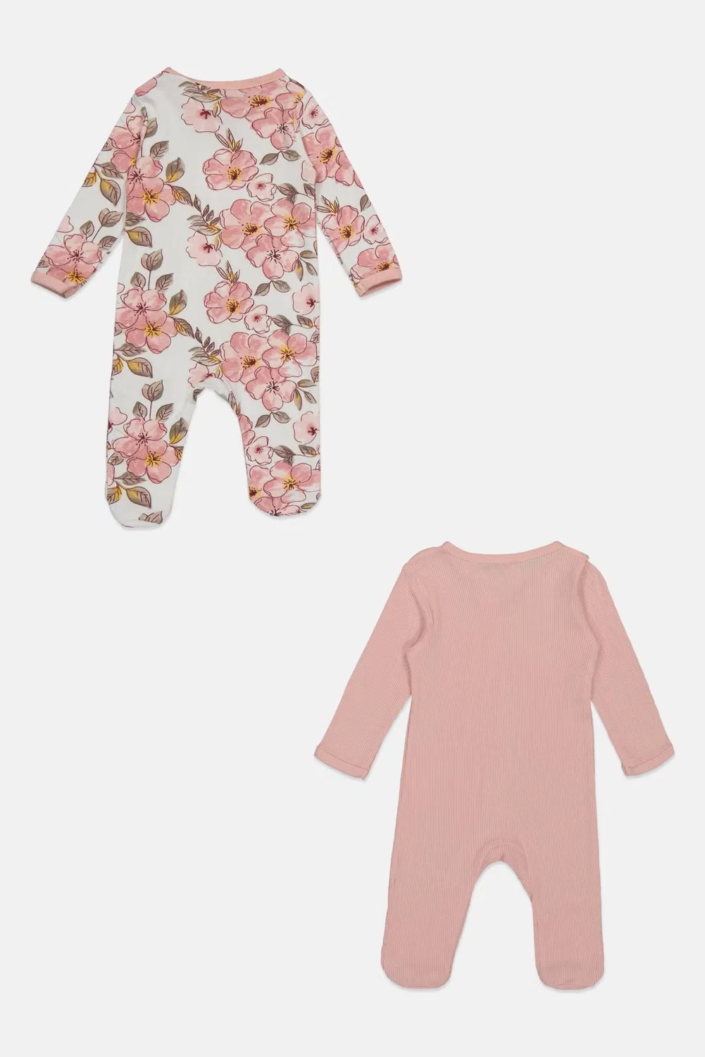 Комплект боди для девочки с цветочным принтом Baby Essentials, разноцветный — фото 2