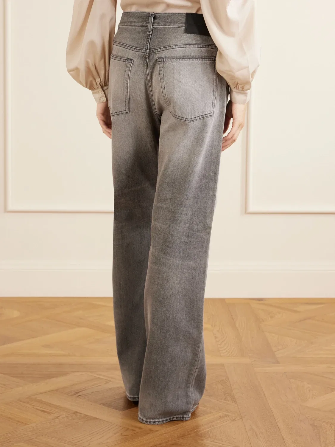 Джинсы-клЕш со средней посадкой Acne Studios, неопределенный — фото 4