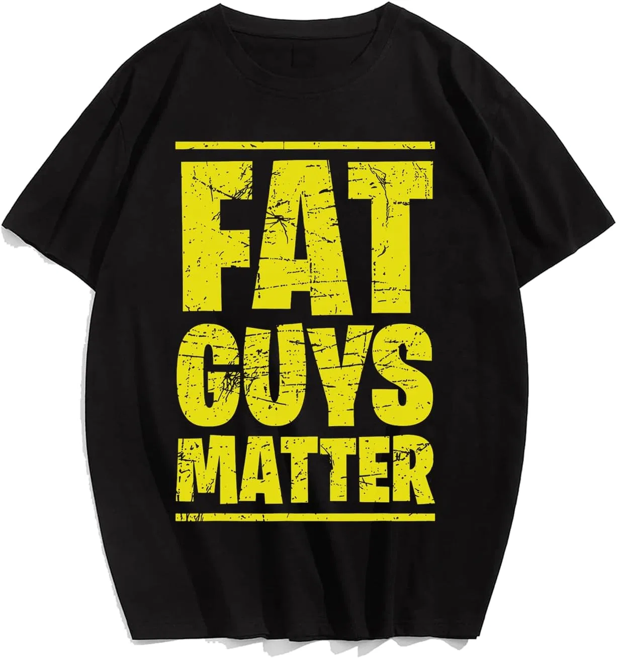 Мужская футболка с принтом Plus Size, #14-fat Guys Matter — фото 2