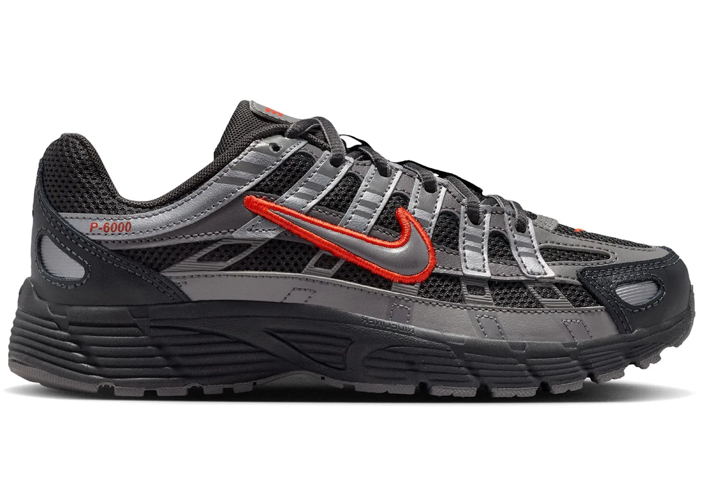 Детские кроссовки Lifestyle Nike P-6000, Anthracite/Picante Red/Metallic Cool Grey/Pencil Point