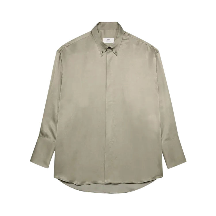 

Рубашка Ami Oversize 'Taupe', серый