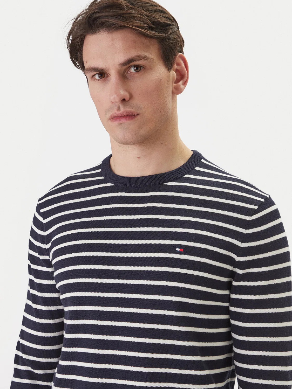 Мужской пуловер стандартного кроя Essential Tommy Hilfiger, темно-синий — фото 4