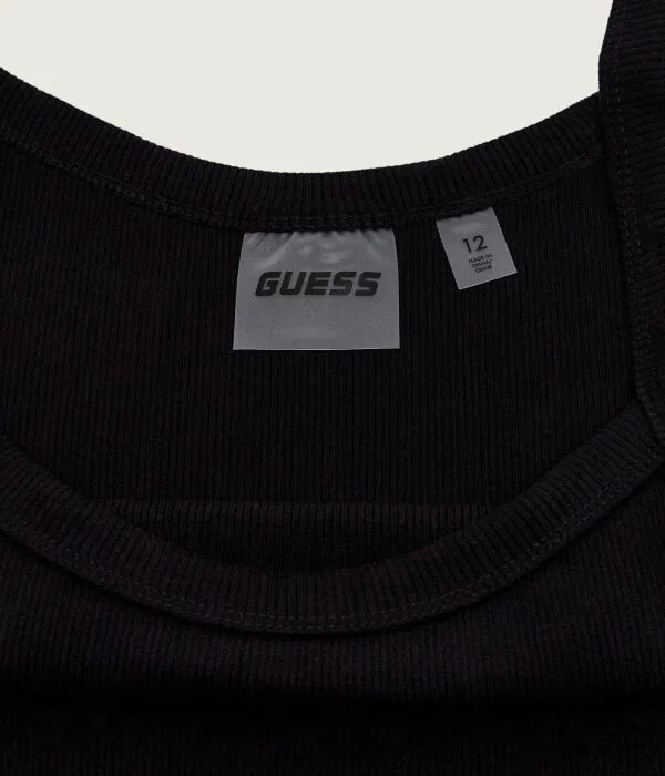 Детское платье для девочек с бретельками Guess Active, черный — фото 3