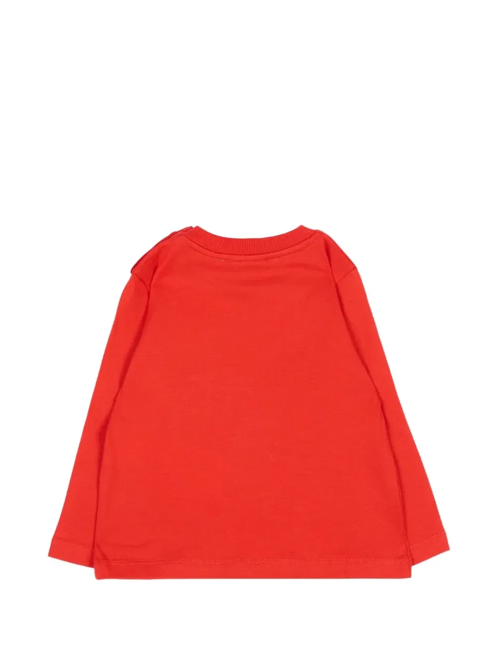 Футболка с длинным рукавом с мишкой Тедди Moschino Kids, красный — фото 2