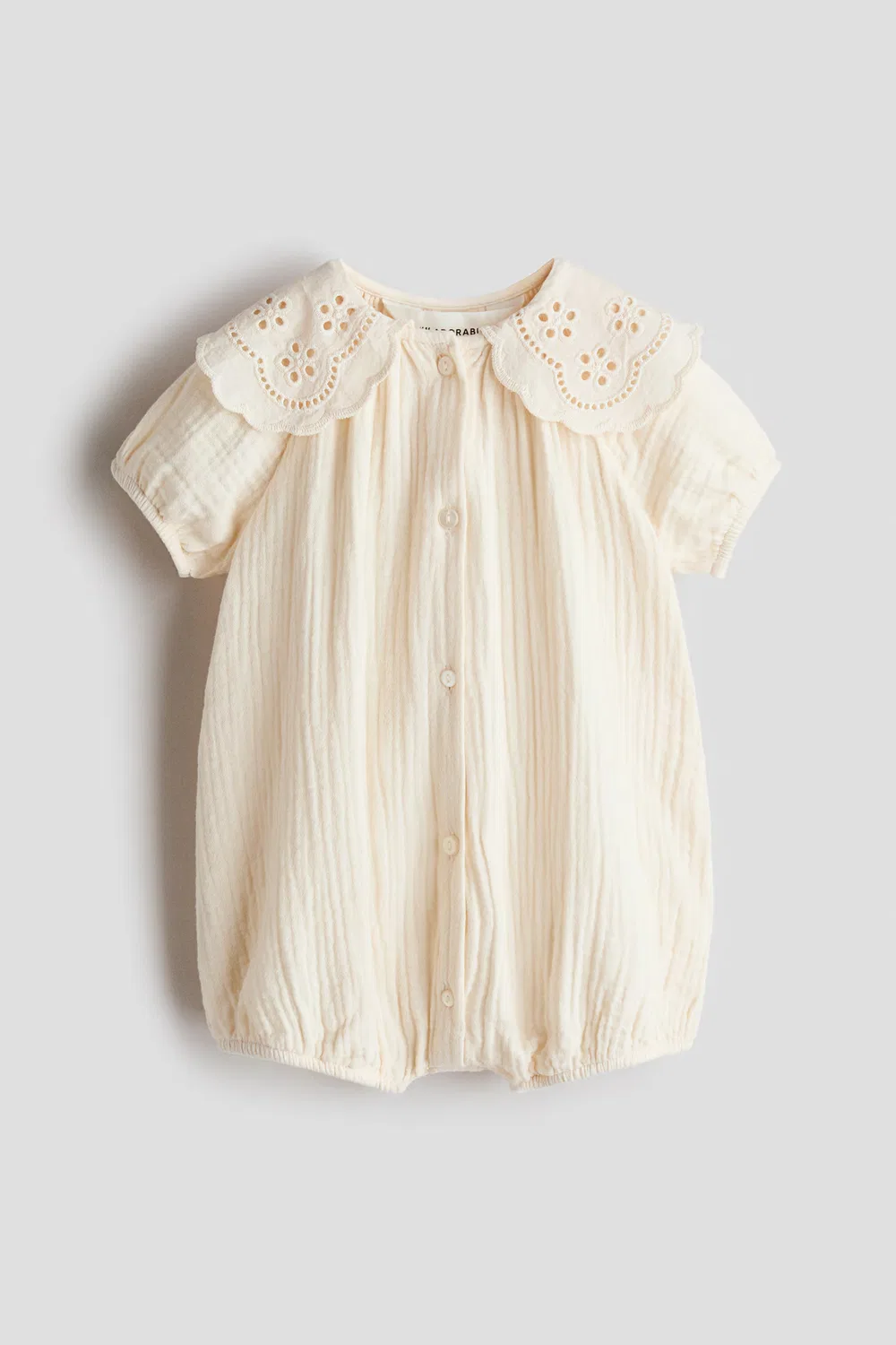 Комбинезон из хлопчатобумажной ткани H&M, Cremefarben