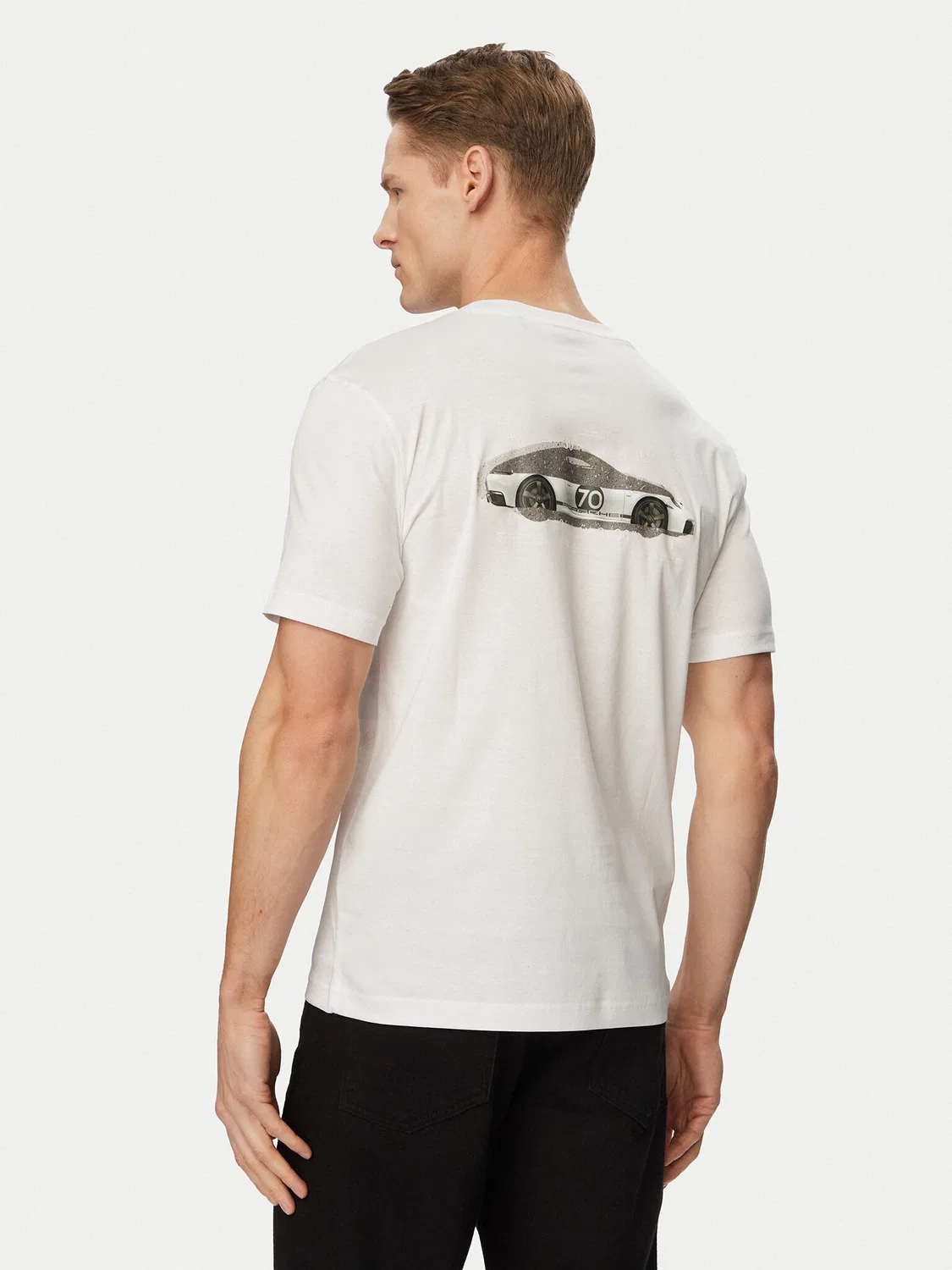 Мужская футболка стандартного кроя TS_PS Car Boss, белый — фото 3