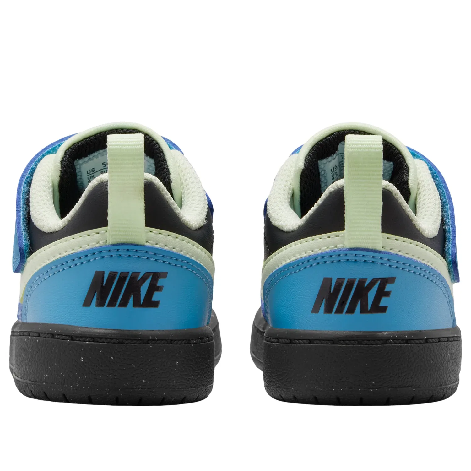 Детские кроссовки с текстильным верхом Court Borough Low Recraft 'Black Dutch Blue Phantom' Nike, Black/Dutch Blue/Phantom/Volt Tint — фото 3
