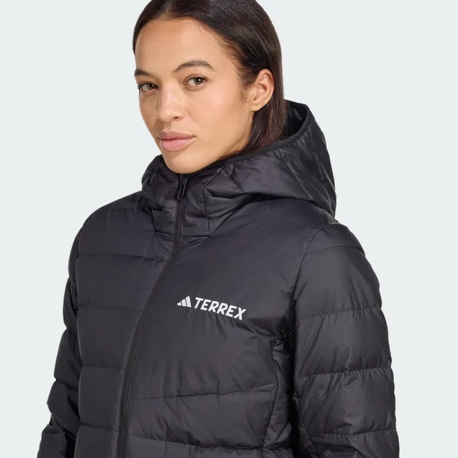 Женский утепленный пуховик-парка с наполнителем CLIMAWARM adidas W MT DOWN PARKA JM8729, Черный — фото 4