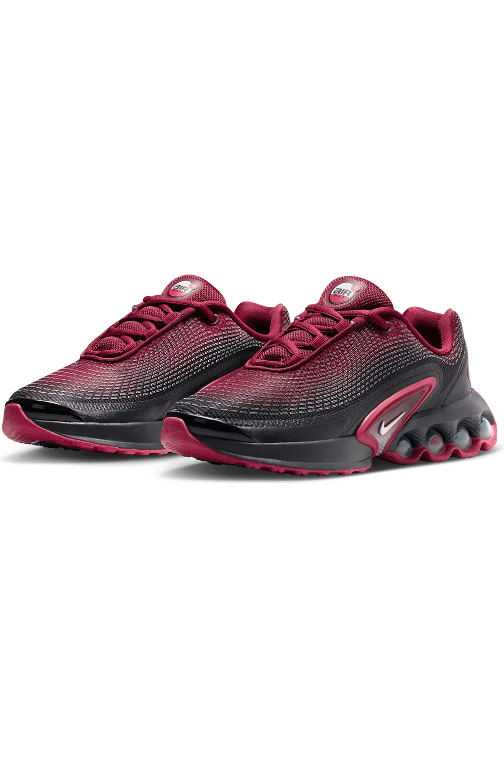 Детские кроссовки на технологии Dynamic Air Air Max DN Nike, красный/ черный/ красный/ белый