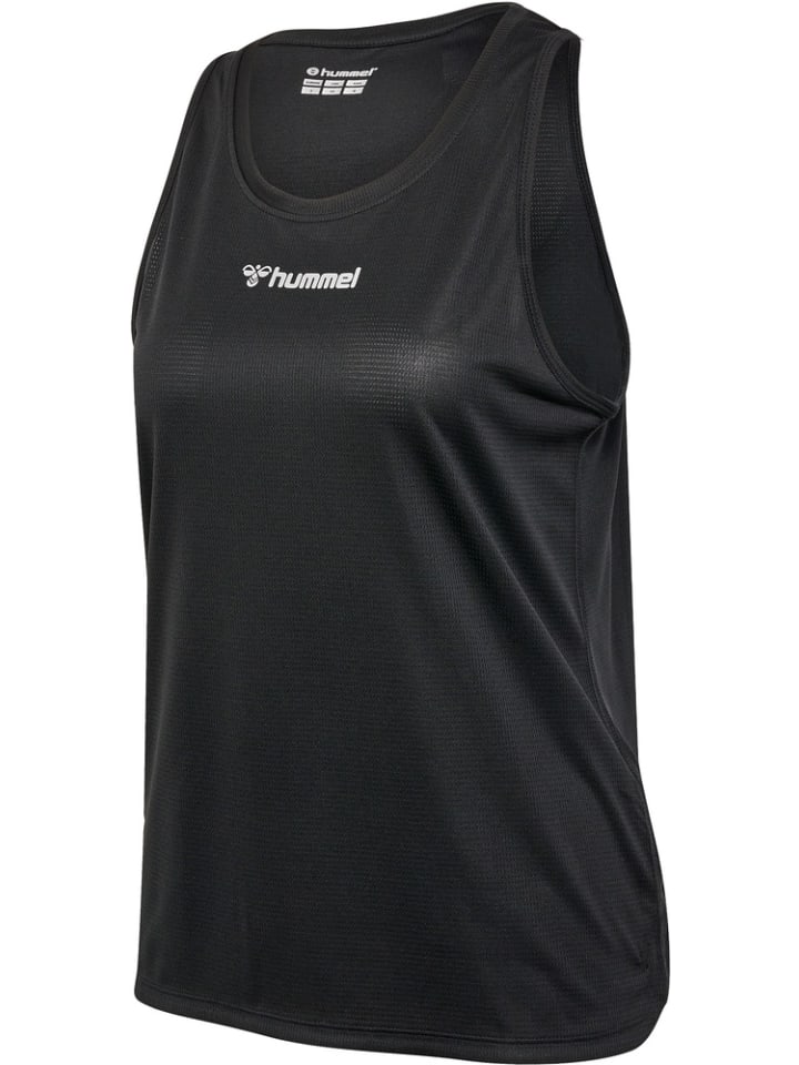 

Футболка Hmlrun Singlet S/L женская черного цвета Hummel