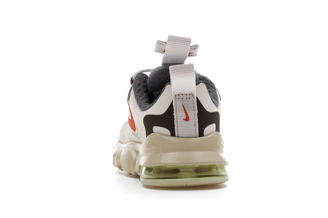 Детские кроссовки Lifestyle с принтом Nike Air Max 270 React Travis Scott Cactus Trails, Light Cream/Starfish-Dark Hazel Style — фото 4