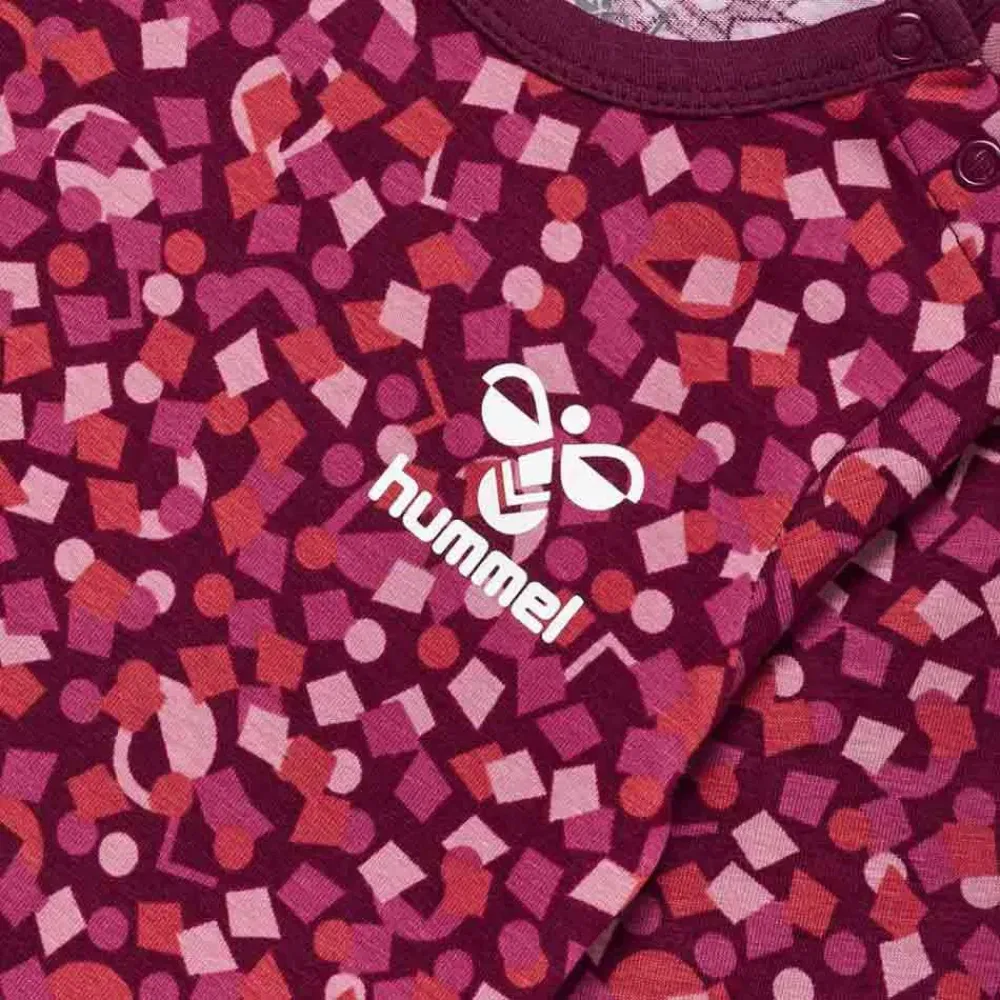 Боди с длинным рукавом Confetti Hummel, красный — фото 3