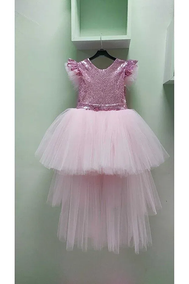 Детское платье для девочек с принтом Babysmile, Pink