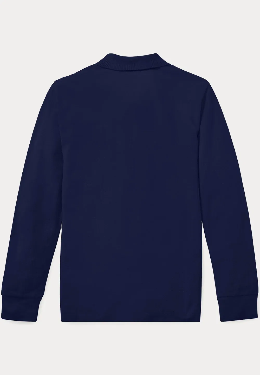 Поло из хлопковой сетки с длинными рукавами, размер 7-14 лет Polo Ralph Lauren, Refined Navy — фото 2