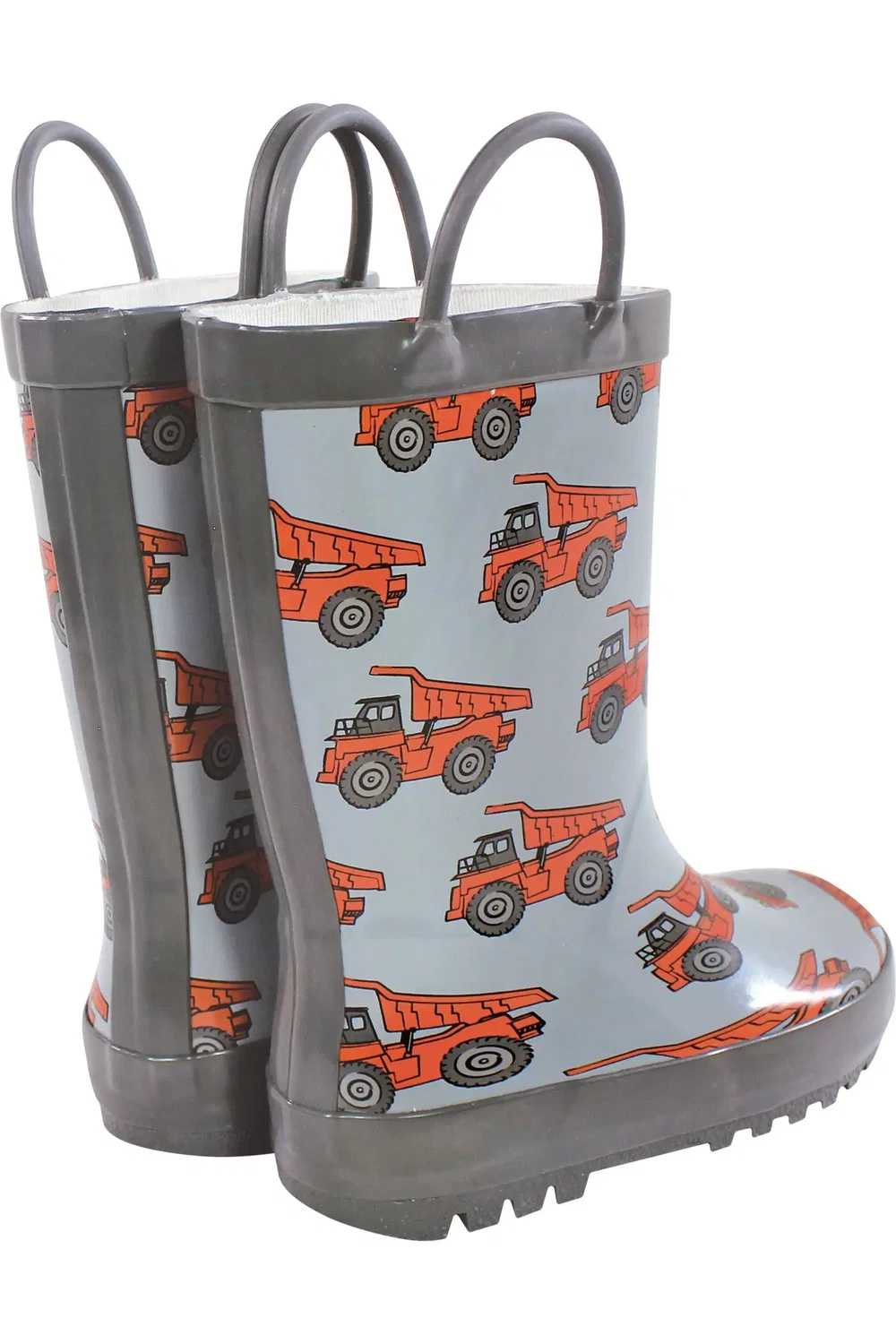 Детские сапоги резиновые водонепроницаемые Rain Boots Hudson Baby, Dump Truck — фото 3