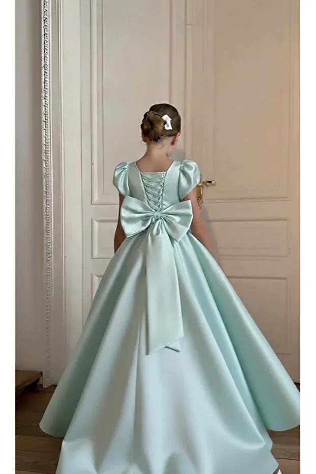 Детское платье для девочек с пайетками Asel Kids, Green