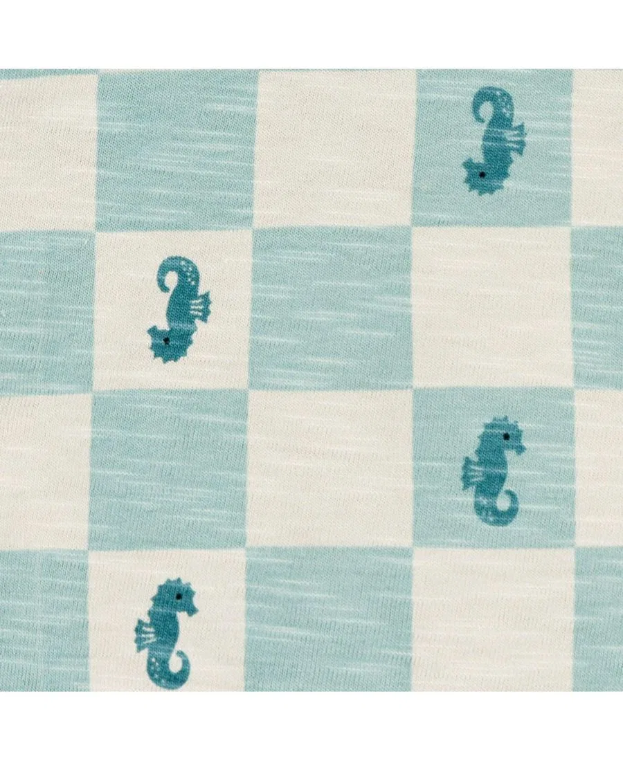 Комплект из футболки и шорт для малышей, с принтом Gerber, Green Seahorses — фото 4