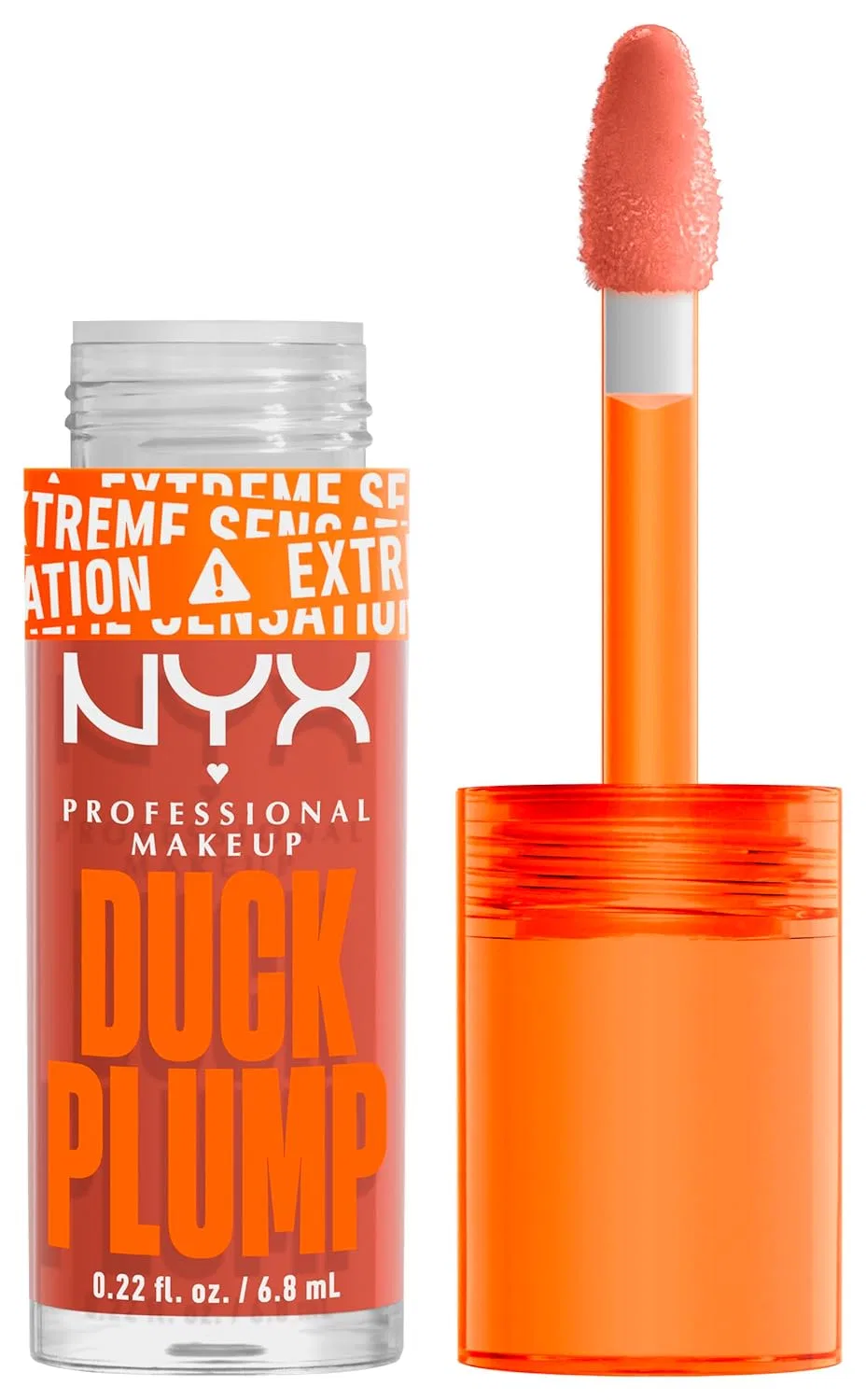 Блеск для губ Duck Plump Lip Lacquer, NYX PROFESSIONAL MAKEUP, 7 мл, Apri-Caught