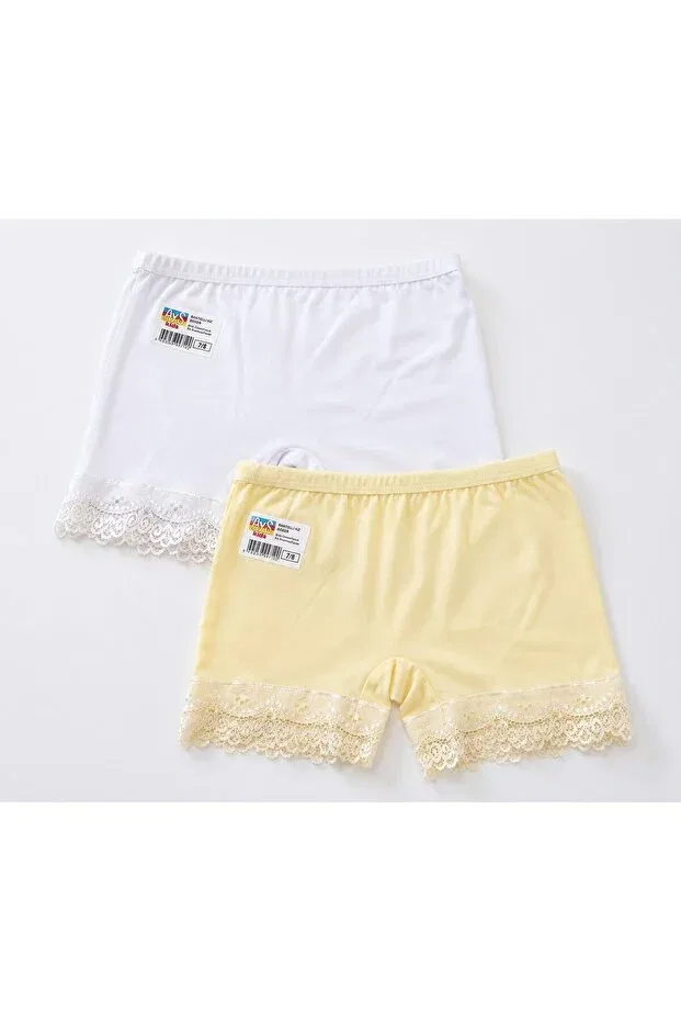 Детские боксеры для мальчиков хлопковые комплект 2 шт Ays Kids, White And Yellow — фото 3