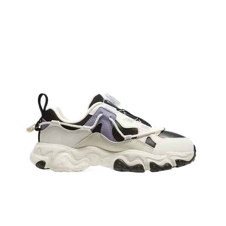 Детские кроссовки для бега с гибкой подошвой FILA KIDS, Black/Milk White — фото 3
