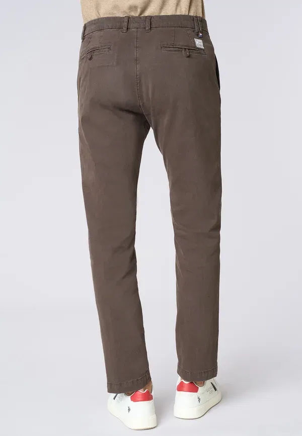 Брюки хлопковые Chinos U.S. Polo Assn., marrone, коричневый — фото 3